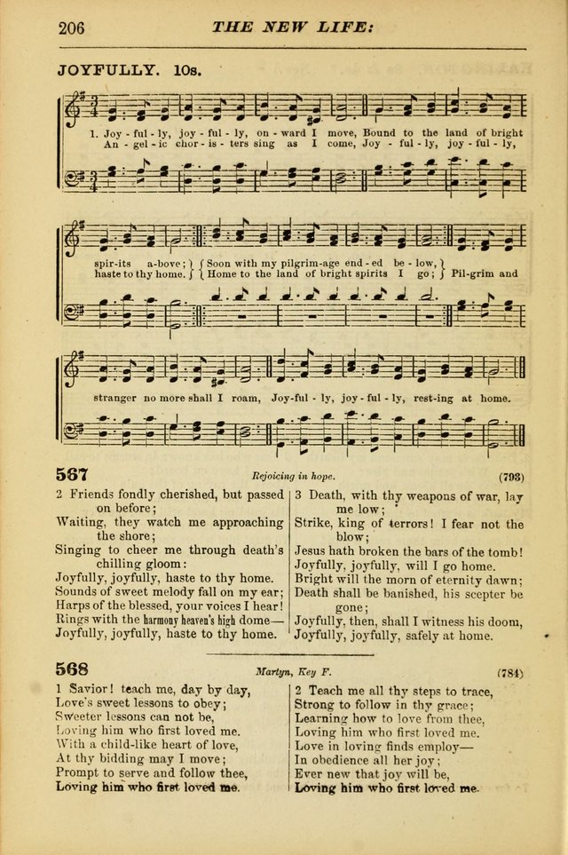 The Christian Hymnal: a choice collection of hymns and tunes for congregational and social worship page 206