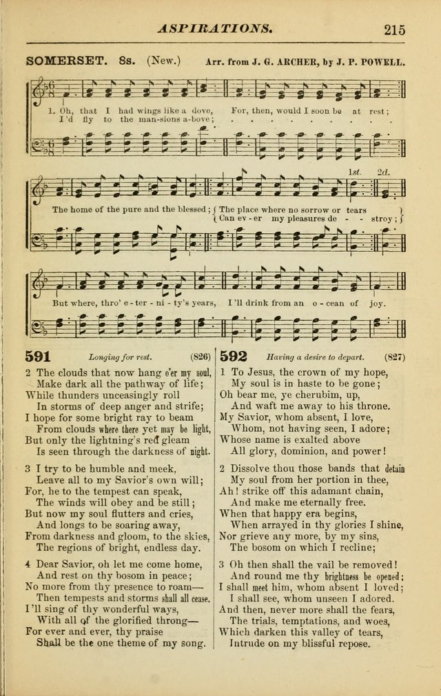 The Christian Hymnal: a choice collection of hymns and tunes for congregational and social worship page 215