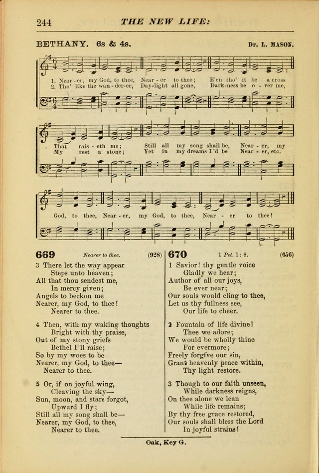 The Christian Hymnal: a choice collection of hymns and tunes for congregational and social worship page 244