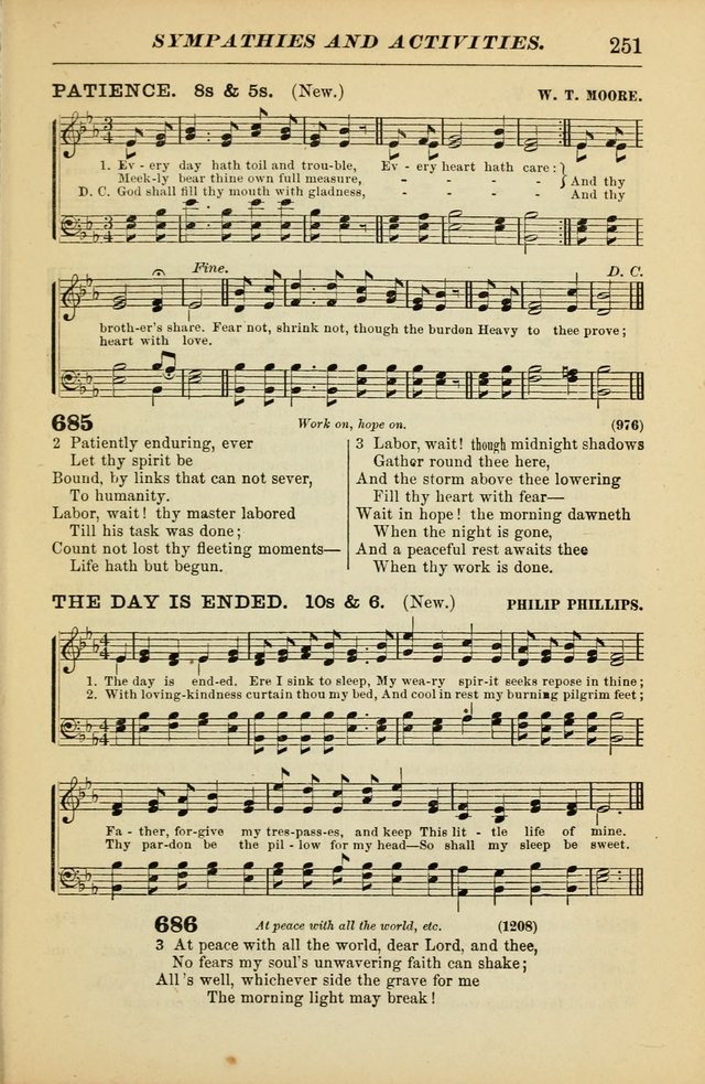 The Christian Hymnal: a choice collection of hymns and tunes for congregational and social worship page 251