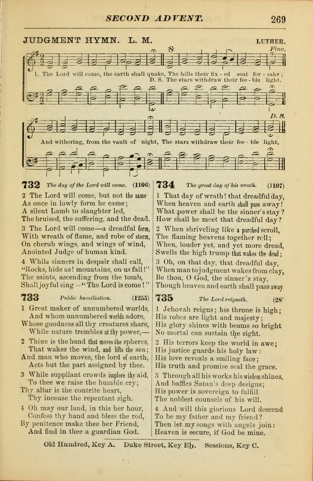 The Christian Hymnal: a choice collection of hymns and tunes for congregational and social worship page 269