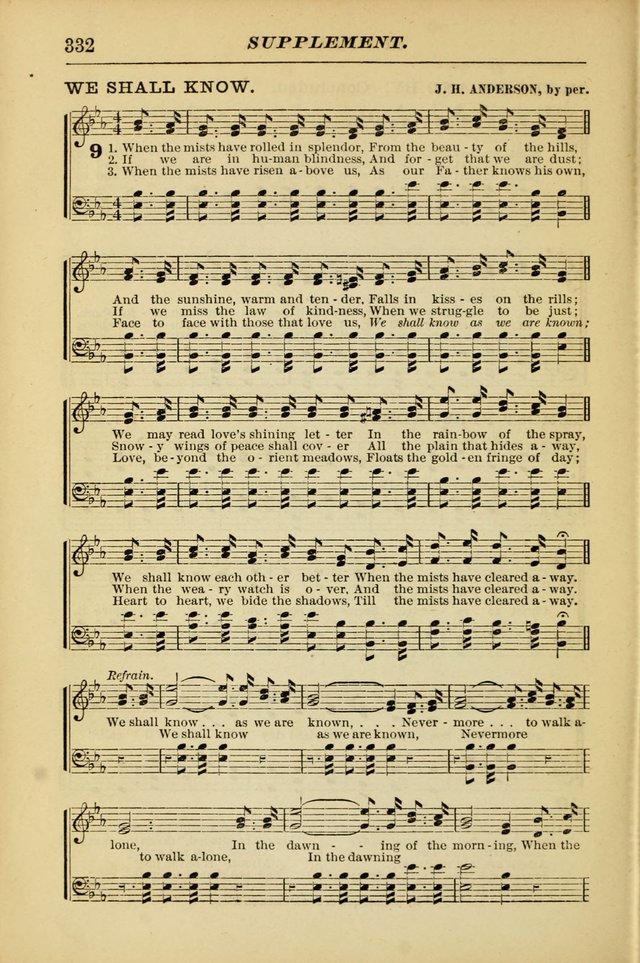 The Christian Hymnal: a choice collection of hymns and tunes for congregational and social worship page 332