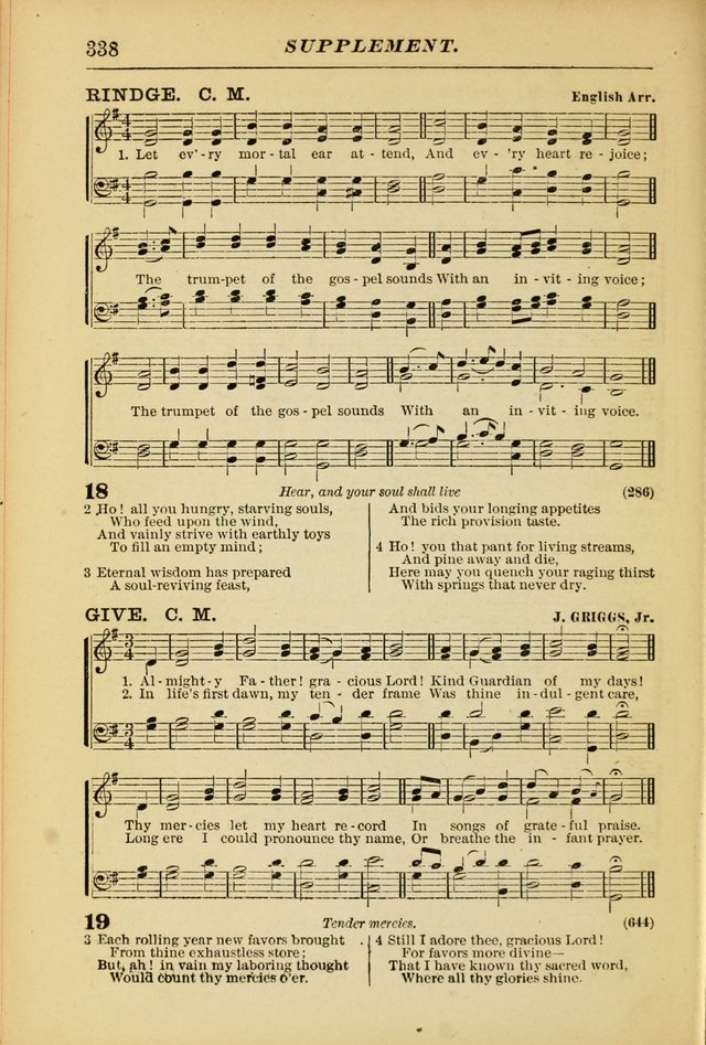 The Christian Hymnal: a choice collection of hymns and tunes for congregational and social worship page 338