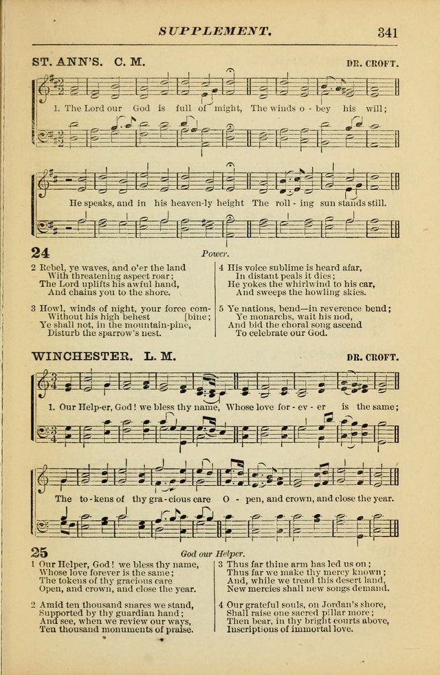 The Christian Hymnal: a choice collection of hymns and tunes for congregational and social worship page 341