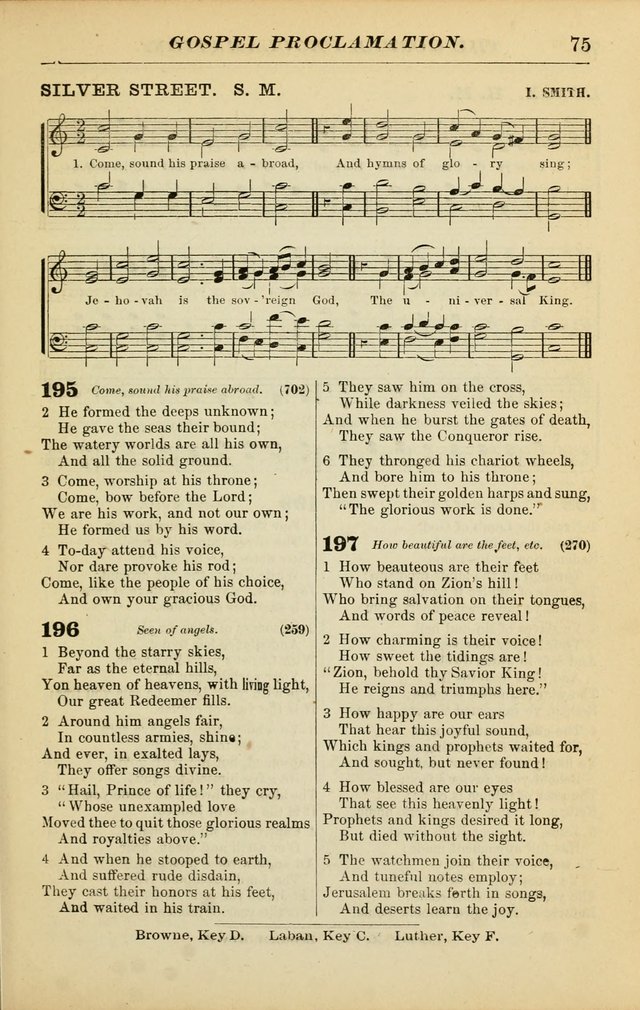 The Christian Hymnal: a choice collection of hymns and tunes for congregational and social worship page 75