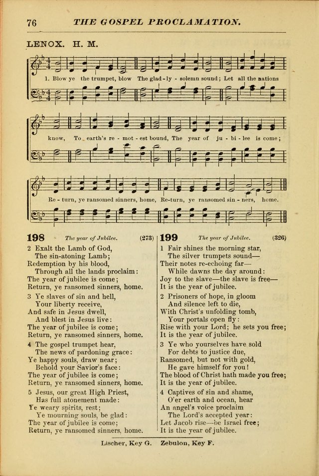 The Christian Hymnal: a choice collection of hymns and tunes for congregational and social worship page 76