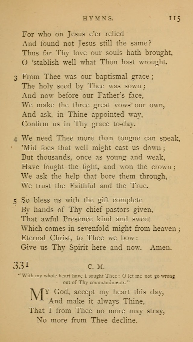 A Church hymnal: compiled from "Additional hymns," "Hymns ancient and modern," and "Hymns for church and home," as authorized by the House of Bishops page 122