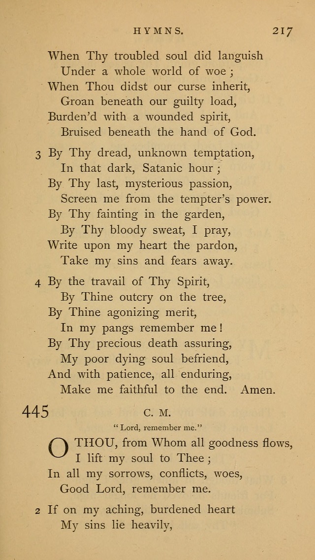 A Church hymnal: compiled from "Additional hymns," "Hymns ancient and modern," and "Hymns for church and home," as authorized by the House of Bishops page 224