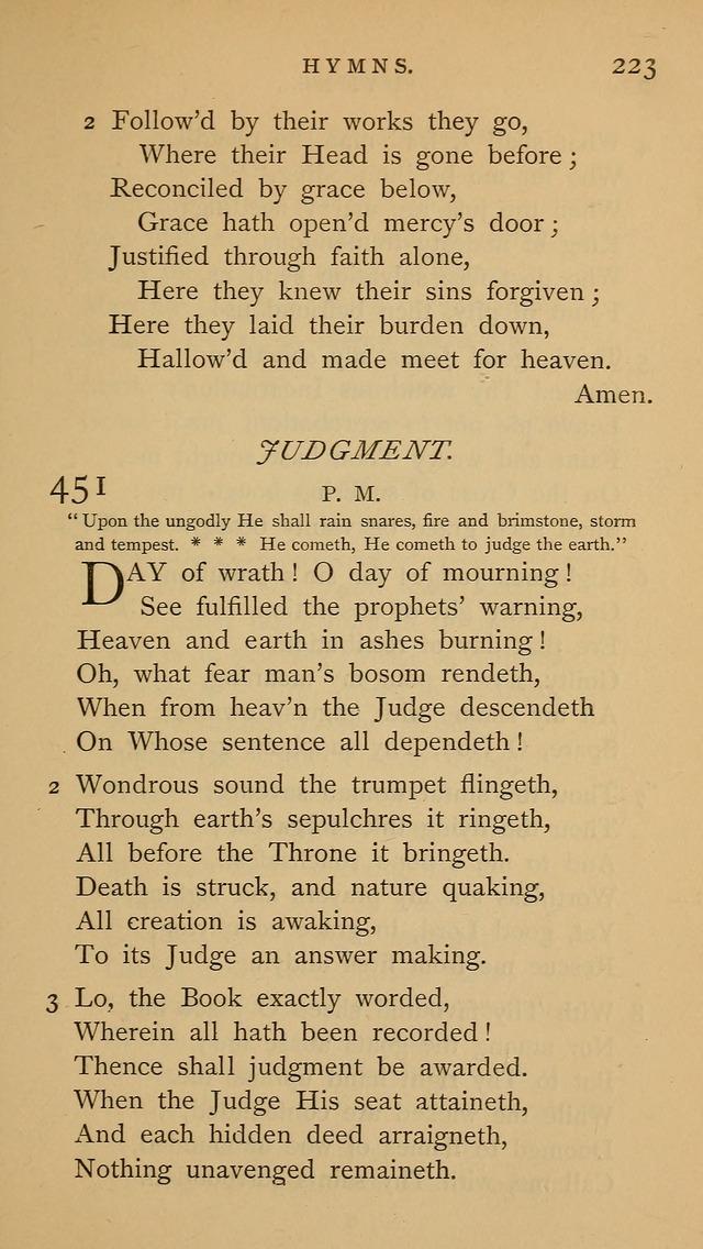 A Church hymnal: compiled from "Additional hymns," "Hymns ancient and modern," and "Hymns for church and home," as authorized by the House of Bishops page 230