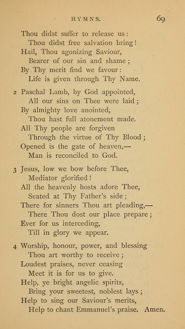 A Church hymnal: compiled from "Additional hymns," "Hymns ancient and modern," and "Hymns for church and home," as authorized by the House of Bishops page 76