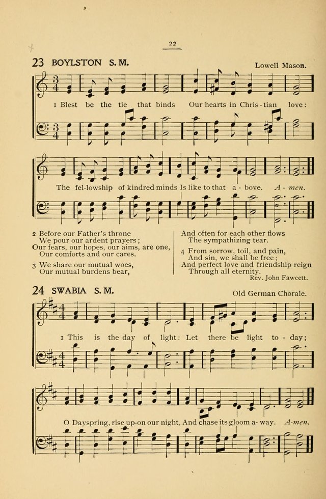 The Convention Hymnal: a compilation of familiar hymns for use at meetings where the larger collections are not available page 22