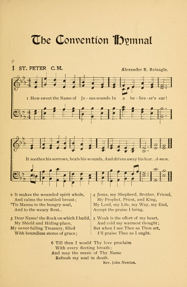 The Convention Hymnal: a compilation of familiar hymns for use at meetings where the larger collections are not available page 3