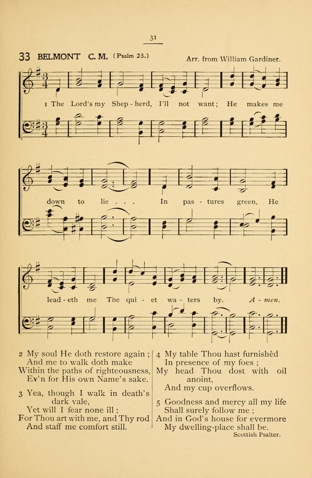 The Convention Hymnal: a compilation of familiar hymns for use at meetings where the larger collections are not available page 31