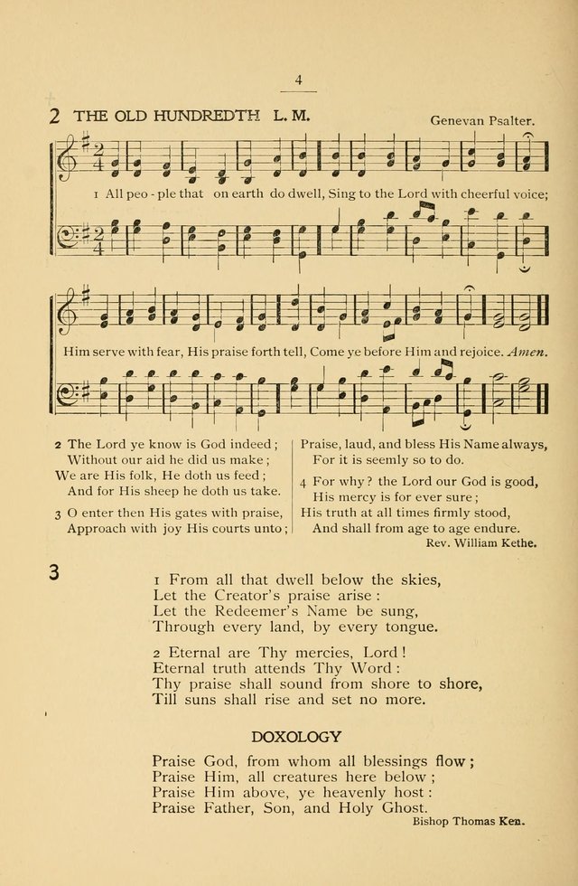 The Convention Hymnal: a compilation of familiar hymns for use at meetings where the larger collections are not available page 4