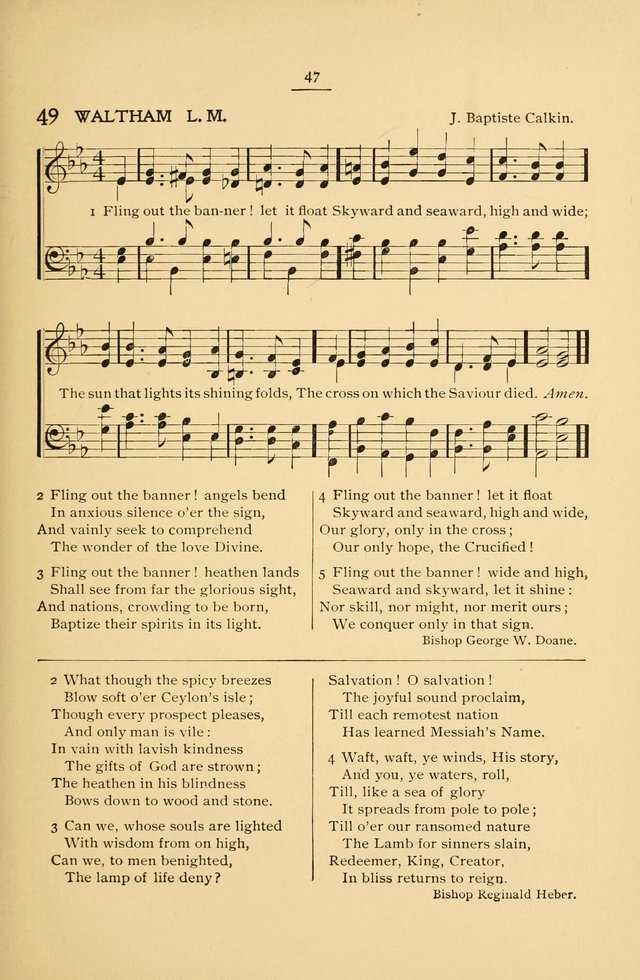 The Convention Hymnal: a compilation of familiar hymns for use at meetings where the larger collections are not available page 47