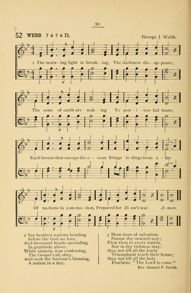 The Convention Hymnal: a compilation of familiar hymns for use at meetings where the larger collections are not available page 50