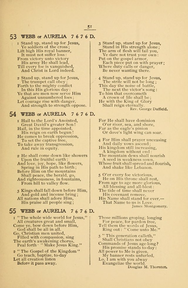 The Convention Hymnal: a compilation of familiar hymns for use at meetings where the larger collections are not available page 51