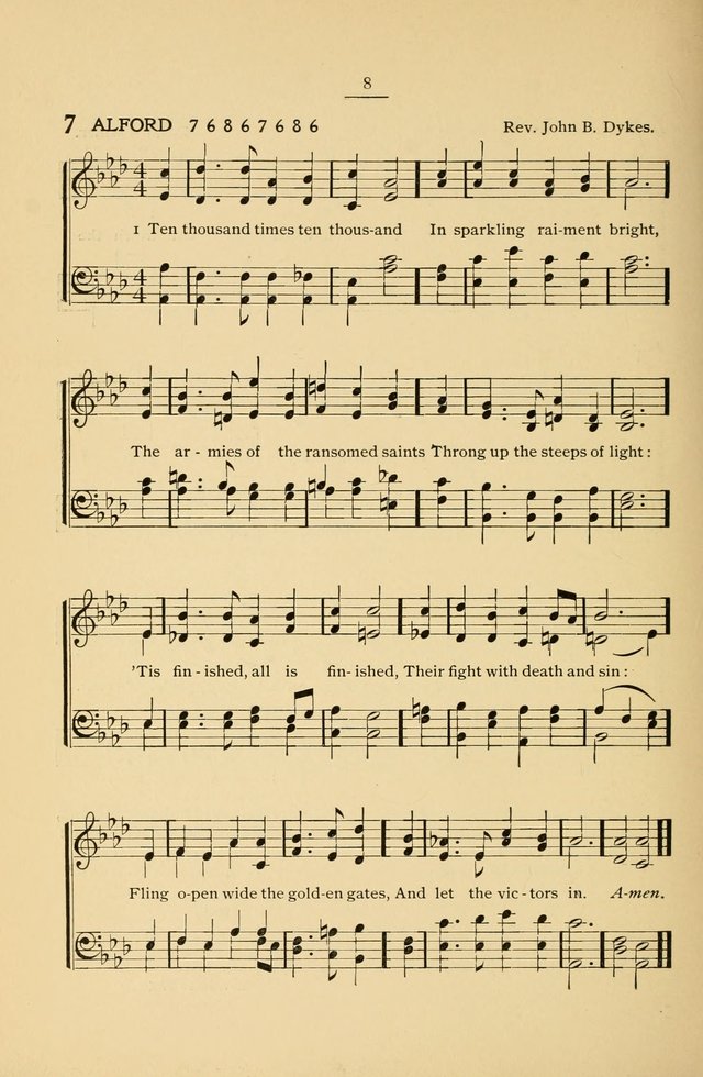 The Convention Hymnal: a compilation of familiar hymns for use at meetings where the larger collections are not available page 8