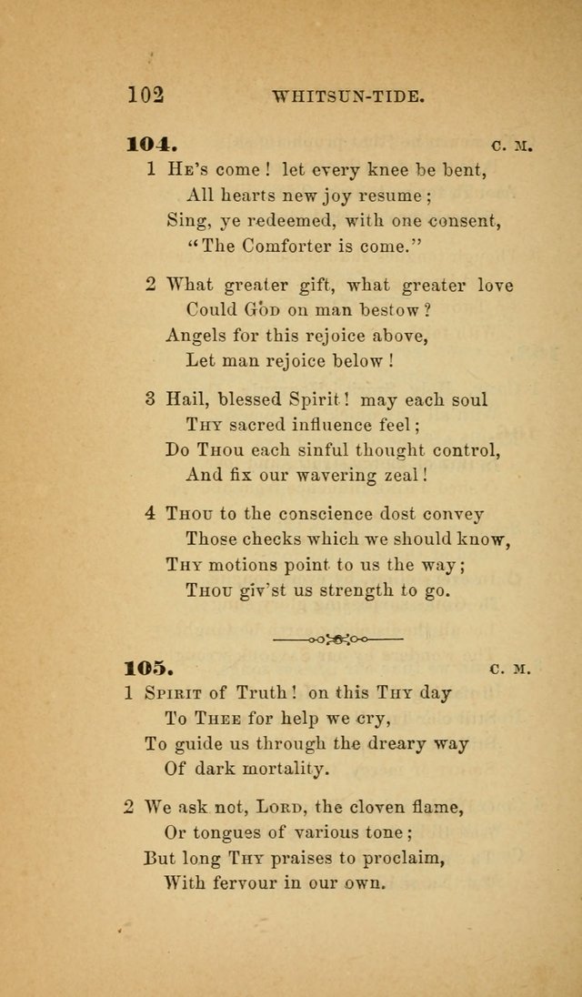 The Church Hymnal: a collection of hymns from the Prayer book hymnal, Additional hymns, and Hymns ancient and modern, and Hymns for church and home. For use in Churches where licensed by the Bishop page 102