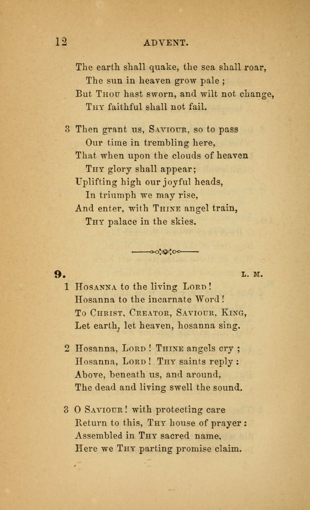 The Church Hymnal: a collection of hymns from the Prayer book hymnal, Additional hymns, and Hymns ancient and modern, and Hymns for church and home. For use in Churches where licensed by the Bishop page 12