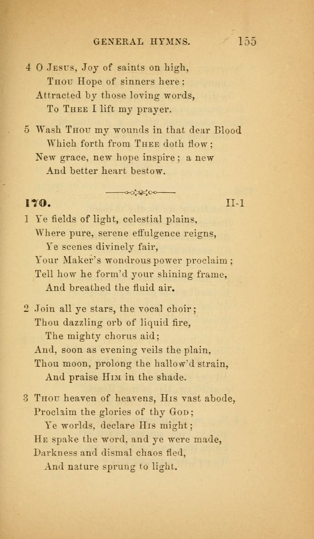 The Church Hymnal: a collection of hymns from the Prayer book hymnal, Additional hymns, and Hymns ancient and modern, and Hymns for church and home. For use in Churches where licensed by the Bishop page 155