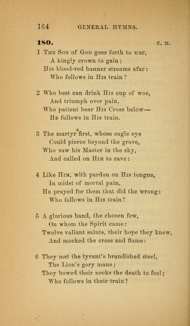 The Church Hymnal: a collection of hymns from the Prayer book hymnal, Additional hymns, and Hymns ancient and modern, and Hymns for church and home. For use in Churches where licensed by the Bishop page 164