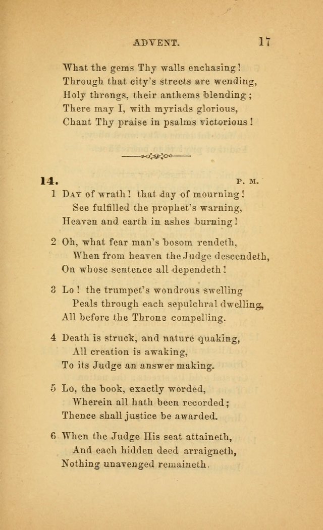 The Church Hymnal: a collection of hymns from the Prayer book hymnal, Additional hymns, and Hymns ancient and modern, and Hymns for church and home. For use in Churches where licensed by the Bishop page 17