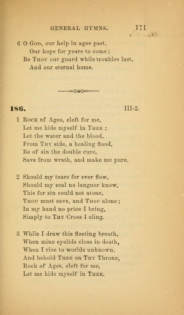 The Church Hymnal: a collection of hymns from the Prayer book hymnal, Additional hymns, and Hymns ancient and modern, and Hymns for church and home. For use in Churches where licensed by the Bishop page 171