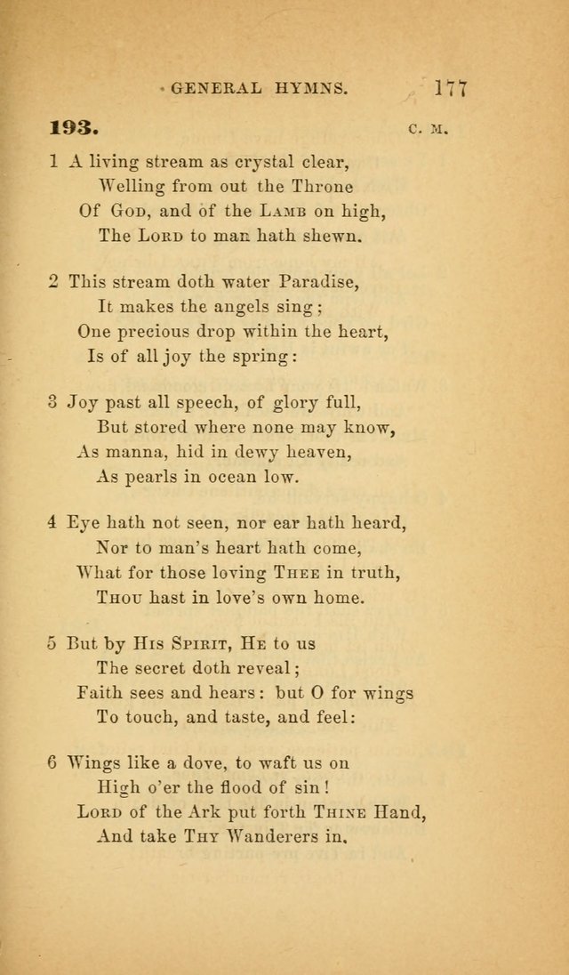 The Church Hymnal: a collection of hymns from the Prayer book hymnal, Additional hymns, and Hymns ancient and modern, and Hymns for church and home. For use in Churches where licensed by the Bishop page 177