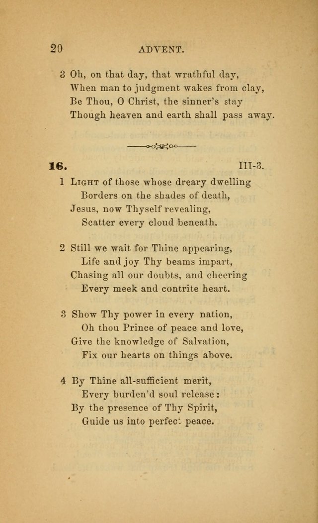 The Church Hymnal: a collection of hymns from the Prayer book hymnal, Additional hymns, and Hymns ancient and modern, and Hymns for church and home. For use in Churches where licensed by the Bishop page 20