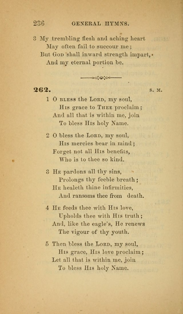 The Church Hymnal: a collection of hymns from the Prayer book hymnal, Additional hymns, and Hymns ancient and modern, and Hymns for church and home. For use in Churches where licensed by the Bishop page 236