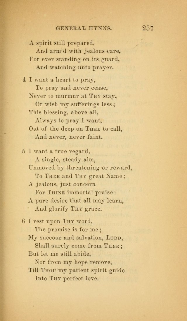 The Church Hymnal: a collection of hymns from the Prayer book hymnal, Additional hymns, and Hymns ancient and modern, and Hymns for church and home. For use in Churches where licensed by the Bishop page 257