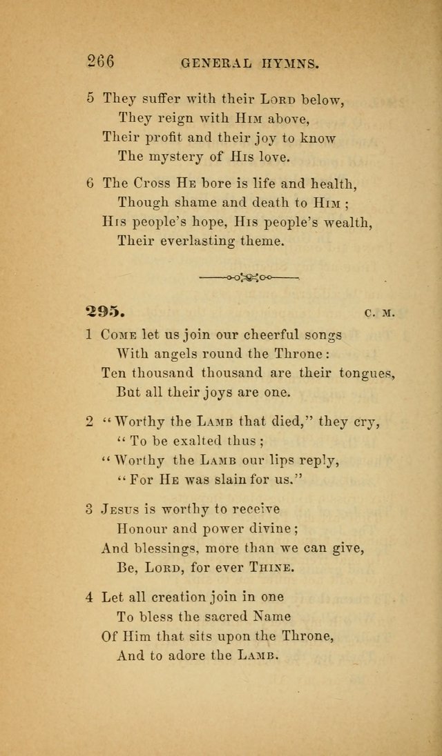 The Church Hymnal: a collection of hymns from the Prayer book hymnal, Additional hymns, and Hymns ancient and modern, and Hymns for church and home. For use in Churches where licensed by the Bishop page 266