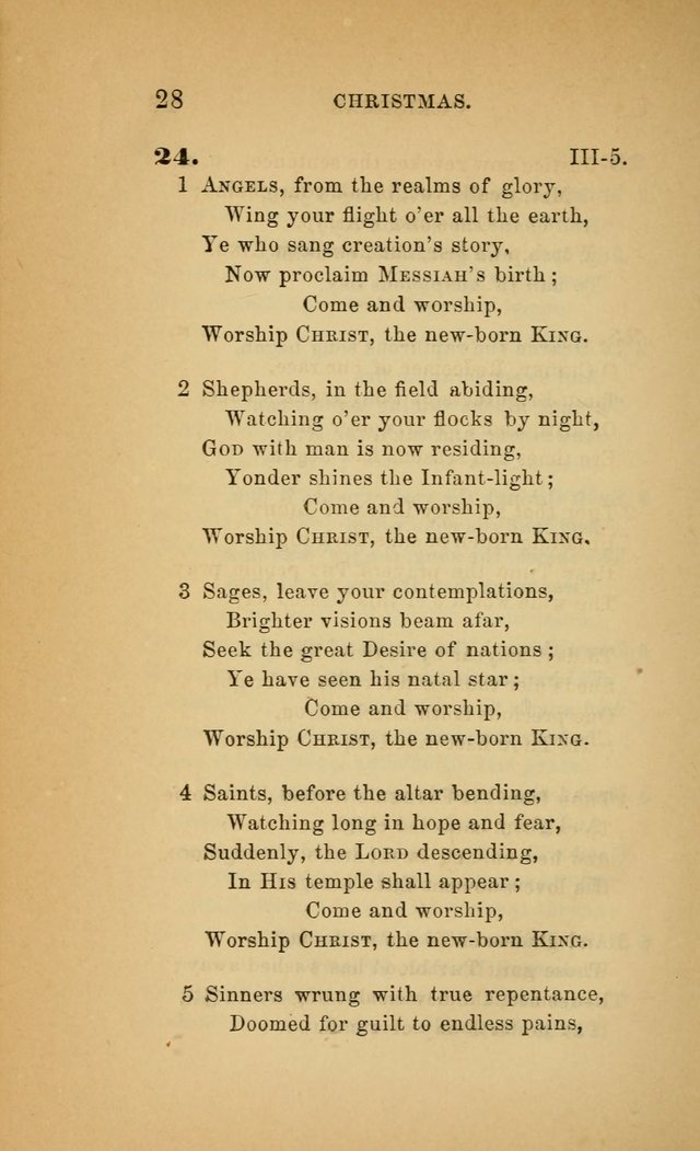 The Church Hymnal: a collection of hymns from the Prayer book hymnal, Additional hymns, and Hymns ancient and modern, and Hymns for church and home. For use in Churches where licensed by the Bishop page 28