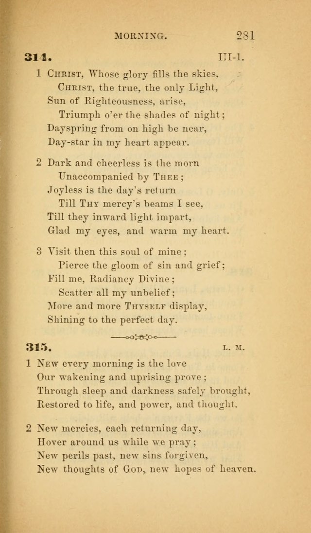 The Church Hymnal: a collection of hymns from the Prayer book hymnal, Additional hymns, and Hymns ancient and modern, and Hymns for church and home. For use in Churches where licensed by the Bishop page 281