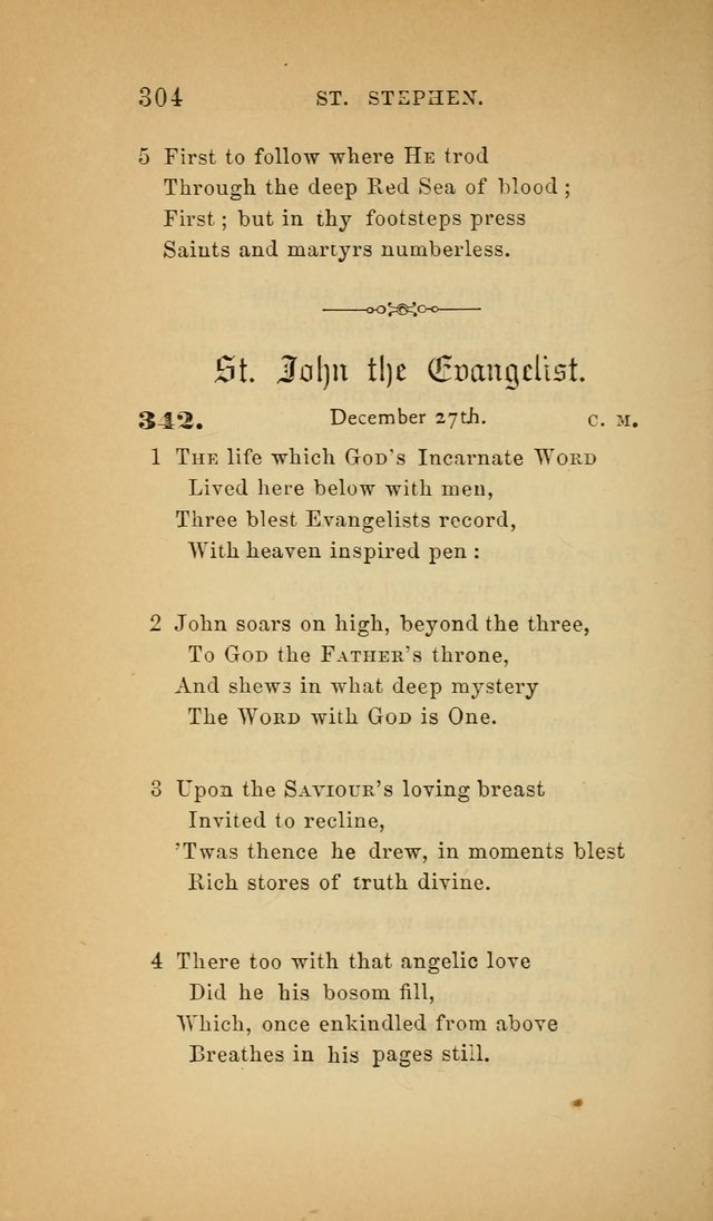 The Church Hymnal: a collection of hymns from the Prayer book hymnal, Additional hymns, and Hymns ancient and modern, and Hymns for church and home. For use in Churches where licensed by the Bishop page 304