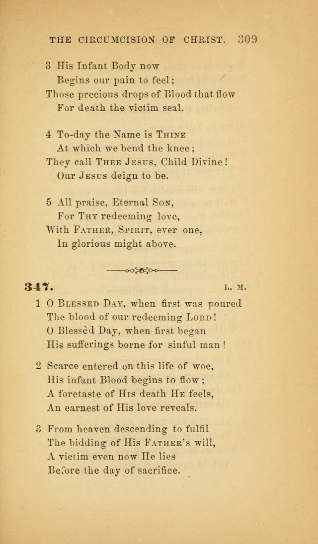 The Church Hymnal: a collection of hymns from the Prayer book hymnal, Additional hymns, and Hymns ancient and modern, and Hymns for church and home. For use in Churches where licensed by the Bishop page 309