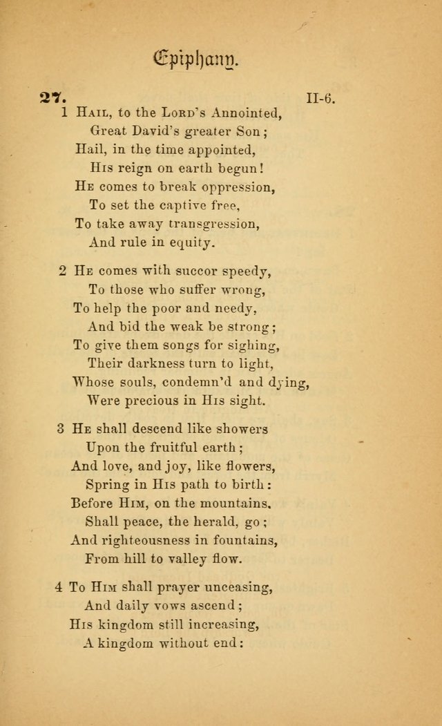 The Church Hymnal: a collection of hymns from the Prayer book hymnal, Additional hymns, and Hymns ancient and modern, and Hymns for church and home. For use in Churches where licensed by the Bishop page 31