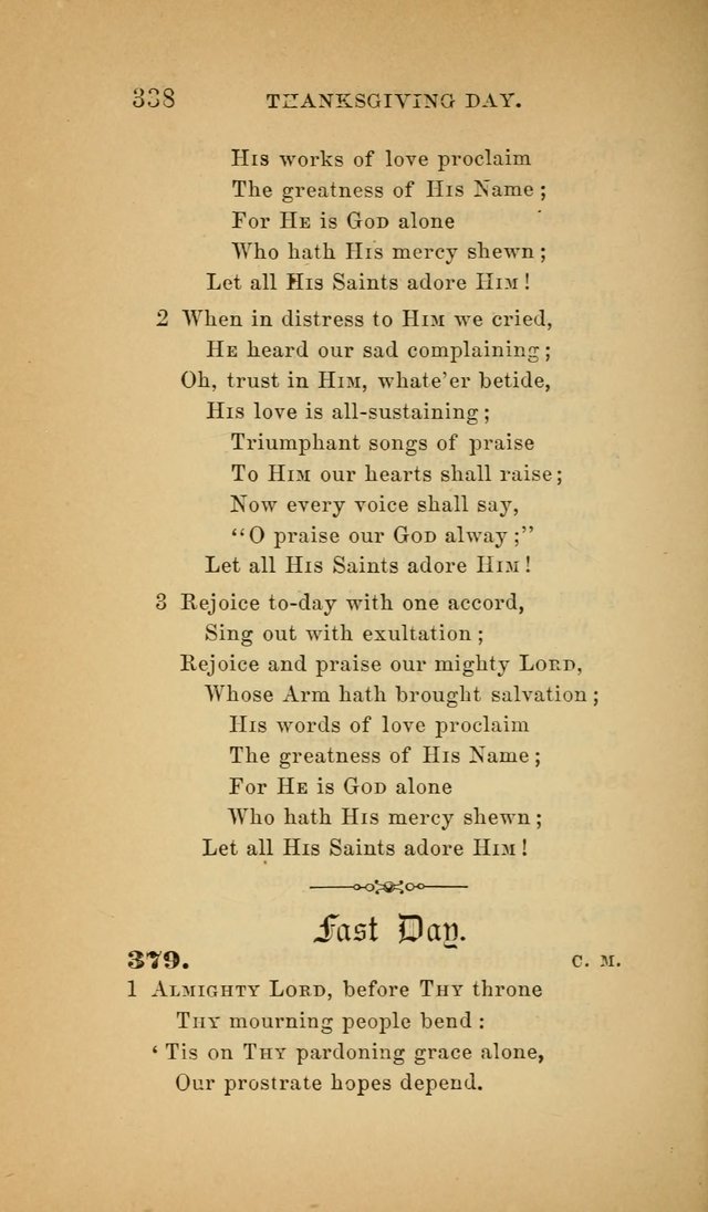 The Church Hymnal: a collection of hymns from the Prayer book hymnal, Additional hymns, and Hymns ancient and modern, and Hymns for church and home. For use in Churches where licensed by the Bishop page 338