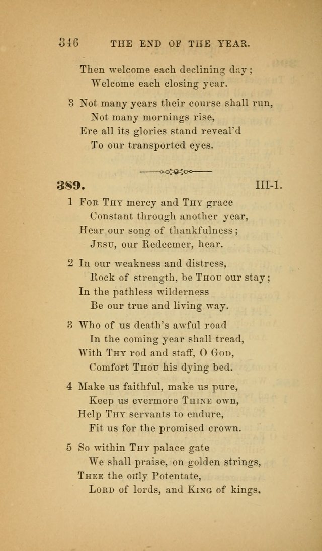 The Church Hymnal: a collection of hymns from the Prayer book hymnal, Additional hymns, and Hymns ancient and modern, and Hymns for church and home. For use in Churches where licensed by the Bishop page 346