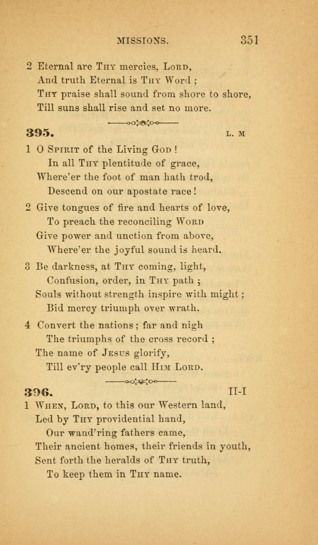 The Church Hymnal: a collection of hymns from the Prayer book hymnal, Additional hymns, and Hymns ancient and modern, and Hymns for church and home. For use in Churches where licensed by the Bishop page 351