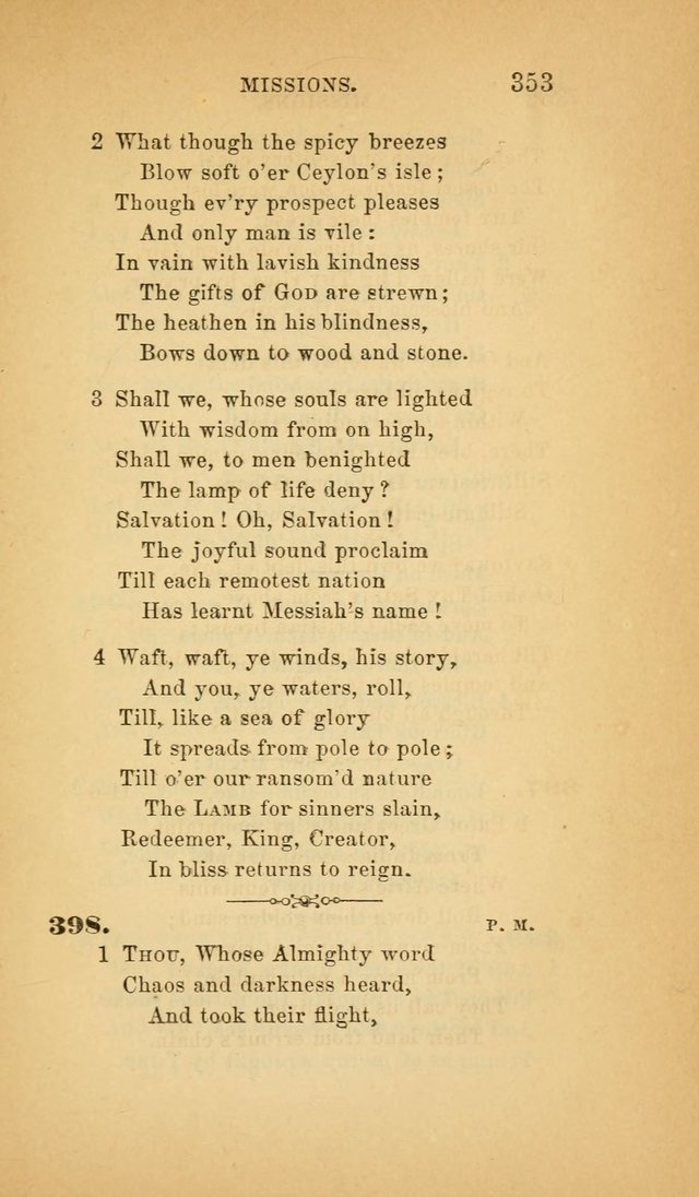 The Church Hymnal: a collection of hymns from the Prayer book hymnal, Additional hymns, and Hymns ancient and modern, and Hymns for church and home. For use in Churches where licensed by the Bishop page 353