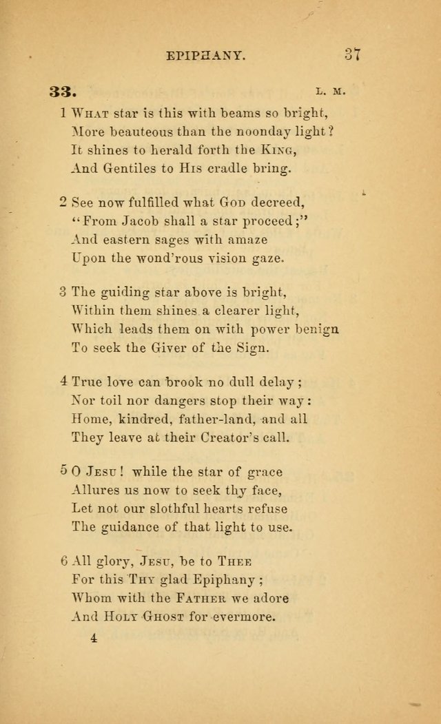 The Church Hymnal: a collection of hymns from the Prayer book hymnal, Additional hymns, and Hymns ancient and modern, and Hymns for church and home. For use in Churches where licensed by the Bishop page 37