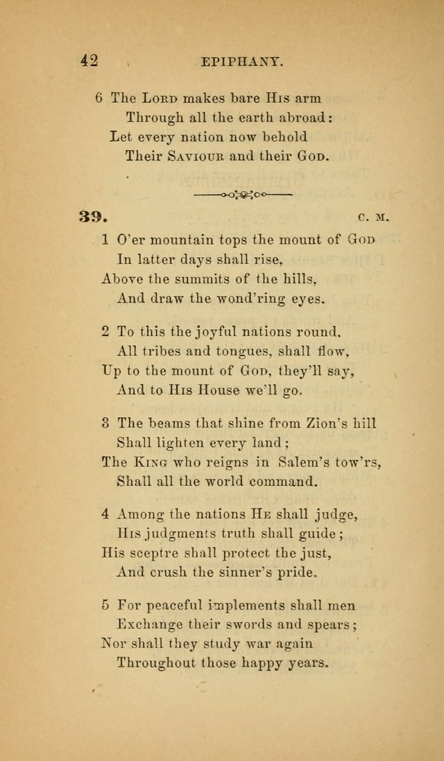 The Church Hymnal: a collection of hymns from the Prayer book hymnal, Additional hymns, and Hymns ancient and modern, and Hymns for church and home. For use in Churches where licensed by the Bishop page 42