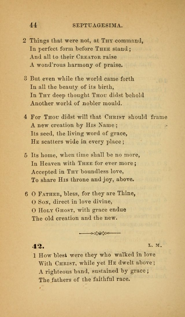 The Church Hymnal: a collection of hymns from the Prayer book hymnal, Additional hymns, and Hymns ancient and modern, and Hymns for church and home. For use in Churches where licensed by the Bishop page 44