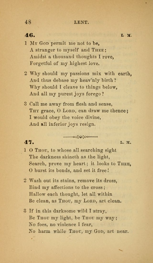 The Church Hymnal: a collection of hymns from the Prayer book hymnal, Additional hymns, and Hymns ancient and modern, and Hymns for church and home. For use in Churches where licensed by the Bishop page 48