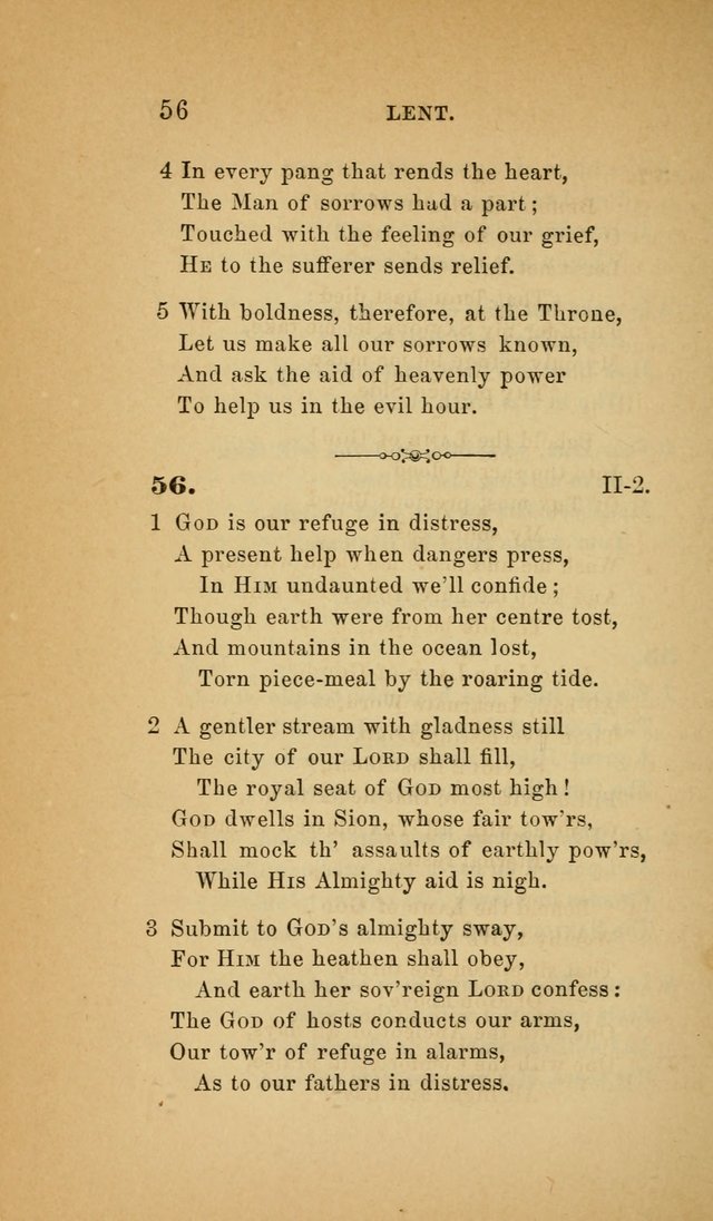 The Church Hymnal: a collection of hymns from the Prayer book hymnal, Additional hymns, and Hymns ancient and modern, and Hymns for church and home. For use in Churches where licensed by the Bishop page 56