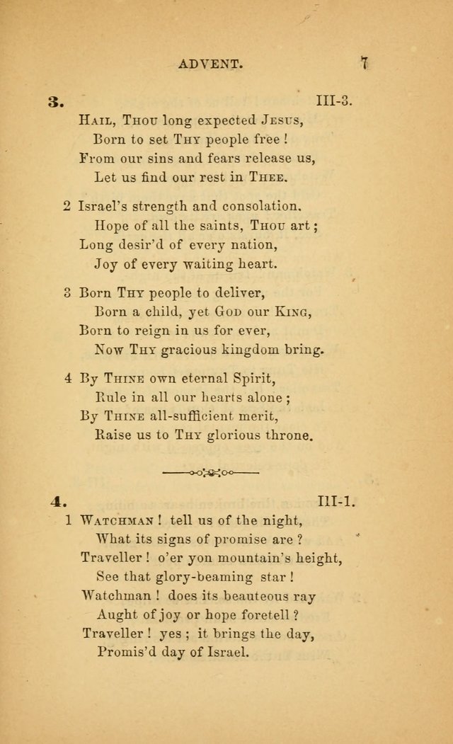 The Church Hymnal: a collection of hymns from the Prayer book hymnal, Additional hymns, and Hymns ancient and modern, and Hymns for church and home. For use in Churches where licensed by the Bishop page 7