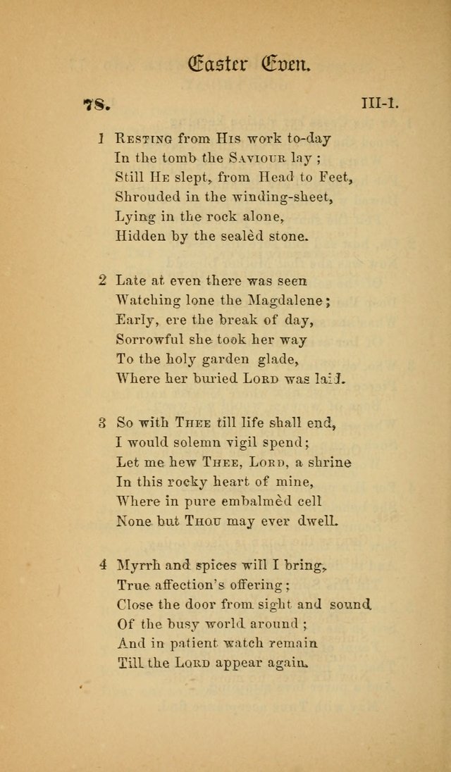 The Church Hymnal: a collection of hymns from the Prayer book hymnal, Additional hymns, and Hymns ancient and modern, and Hymns for church and home. For use in Churches where licensed by the Bishop page 78