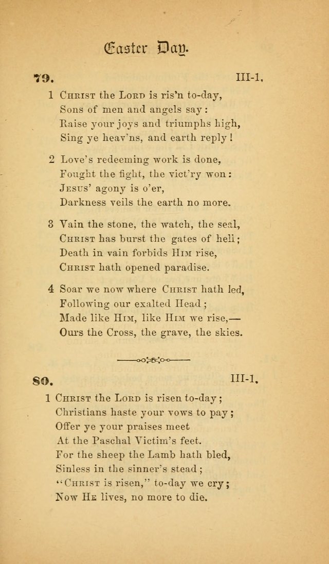 The Church Hymnal: a collection of hymns from the Prayer book hymnal, Additional hymns, and Hymns ancient and modern, and Hymns for church and home. For use in Churches where licensed by the Bishop page 79